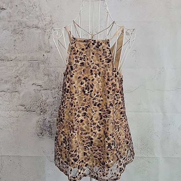 Love J Leopard Print Sleevelesd Women's Top Size M  NWT - Picture 6 of 10
